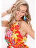 IZIA Women Dress in red multicolor