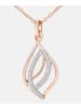 Diamant L'éternel Halskette mit Anhänger aus 375 Roségold mit Diamant in Roségold