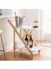relaxdays Servierwagen in Weiß/ Natur - (B)44 x (H)70 x (T)39,5 cm