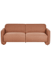 Beliani 3-Sitzer Sofa SALAND in Braun - (W) 202 x (H) 82 x (L) 82 cm