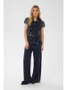 SAINT TROPEZ Langarm - Hemd LiljaSZ Gerade Passform in NightSky Paisley Mosaic