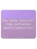 Mr. & Mrs. Panda Mousepad Spruch Immobilienkauffrau Freude mit S... in Lavendeltraum