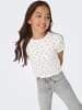 KIDS ONLY T-Shirt KOGBELLA LIFE AOP S/S TOP JRS in cloud dancer cherry