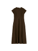 Marc O'Polo Crinkle-Kleid regular in Burnt Coffee