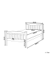 Beliani Einzelbett GIVERNY in Braun - (W) 99 x (H) 83 x (L) 208 cm