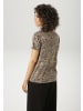 Aniston CASUAL T-Shirt in beige-schwarz-rot