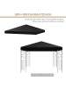COSTWAY Ersatzdach für Pavillon 3x3m in Schwarz
