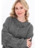 IZIA Cardigan in grey melange