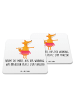 Mr. & Mrs. Panda Untersetzer Set Fuchs Ballerina mit Spruch in Weiß