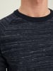 Jack & Jones Dünner Langarm Strickpullover Basic Sweater Meliert JCOBERG in Navy