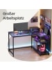 VASAGLE Computertisch Barnet in Schwarz - (B)110 x (H)76 x (T)80 cm