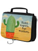 Mr. & Mrs. Panda Toiletry Bag Kaktus Wut Design mit Spruch in Weiß