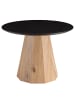home24 Beistelltisch TOMASSIE in Schwarz / Eiche Dekor