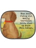 Mr. & Mrs. Panda Sonnenschutz Auto Hund Blume Design mit Spruch in Weiß