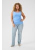 KAFFE curve Jerseytop KCcarina Tight fit in Vista Blue