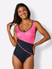 sunmarin Badeanzug in marine-fuchsia-bedruckt