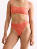 Erlich Textil  DREAMY LACE HIGH WAIST BRAZIL in wilde orange