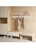 relaxdays 2 x Wandgarderobe in Braun - (B)40 x (H)19,5 x (T)11 cm