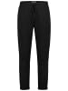 Eight2Nine Casual Freizeithose elastischer Bund Kordelzug in Schwarz