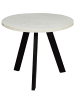58 aufm Kessel COUCHTISCH Rund Elesa 1 60x51x60 Holzwerkstoff Schwarz/Keramik weiß