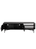 home24 TV-Lowboard KNIVS - 160 cm in Eiche Schwarz