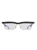 Maximex SEEPLUS-Brille, Blau mit individuell einstellbaren Gläsern, -6 bis +3 Dioptrien in Transparent