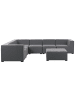 Beliani 2-tlg Lounge Set AREZZO in Grau/Schwarz