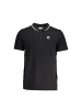 Fila Schwarzes Baumwoll-Polohemd