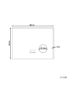 Beliani Badezimmerspiegel MONTARON in Silber - (W) 80 x (H) 60 x (L) 4 cm