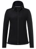 super.natural Merino Sweatjacke in schwarz