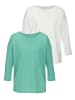 Vivance Langarmshirt in türkis, creme