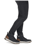 rieker Stiefelette in Schwarz/Braun