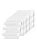 relaxdays 10 x Klebefliesen in Weiß - 30x30