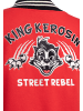 King Kerosin King Kerosin College Sweatjacke Street Rebel in rot