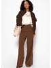 SASSYCLASSY T-Shirt mit LA DOLCE VITA Print in Beige
