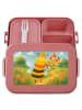 Mr. & Mrs. Panda Bento Box Biene König Design ohne Spruch in Rot Pastell