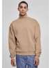 Urban Classics Urban Classics Herren High Rib Neck Crew in warmsand