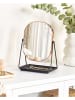 Beliani Kosmetikspiegel CORREZE in Roségold/Schwarz - (W) 24 x (H) 31 x (L) 15 cm