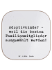 Mr. & Mrs. Panda Untersetzer Adoptivkind Auswahl mit Spruch in Weiß