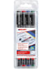 edding Permanent Pen edding 142 M 1mm  schwarz, rot, blau, grün Packung mit 4...