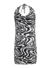 Swirly Damen Kleid in WOLLWEISS SCHWARZ