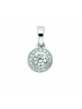 Adeliás Damen 925 Silber Anhänger mit Zirkonia Ø 7,4 mm in silber