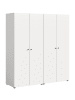 ebuy24 Kleiderschrank Darwin Weiß 160 x 51 cm