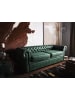 Beliani 3-Sitzer Sofa CHESTERFIELD in Grün/Braun - (W) 195 x (H) 70 x (L) 76 cm