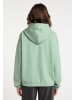 myMo Damen Kapuzensweatjacke in Dunkelmint