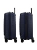 Jump Striper 4 Rollen Kabinentrolley 55 cm mit Dehnfalte in dark blue