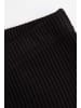 Coccodrillo Gerippte Leggings mit langem Hosenbein in schwarz