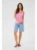 Cream Jerseytop CRRibba Slim fit in Begonia Pink