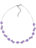 Gallay Kette Drahtkette mit Facettenperle flieder 43cm in lila