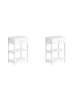 SoBuy Nachttisch in Reinweiß - (W) 30 x (H) 68 x (L) 45 cm